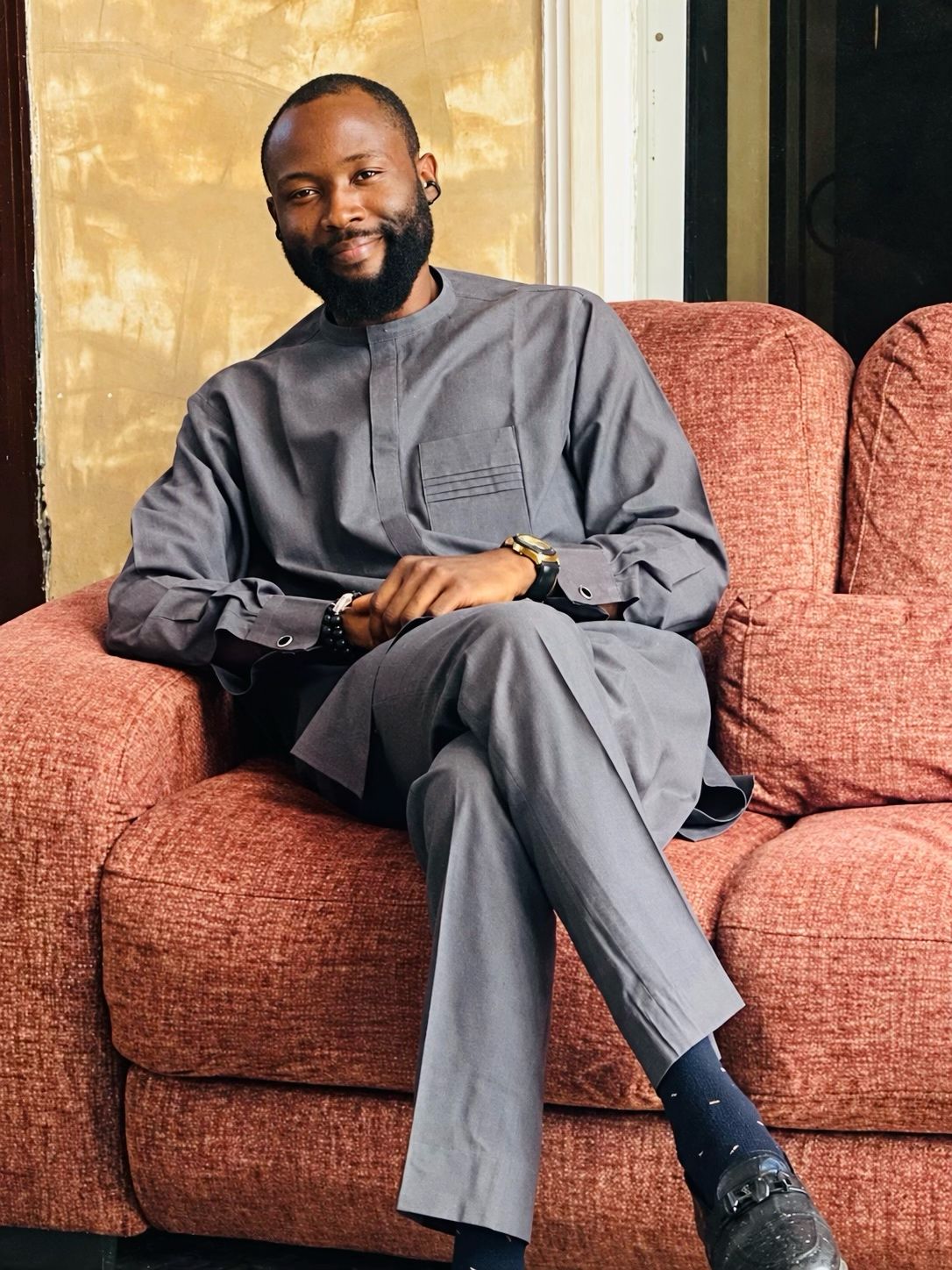 Prince Ezeabata Chibuzor seated in a formal portrait